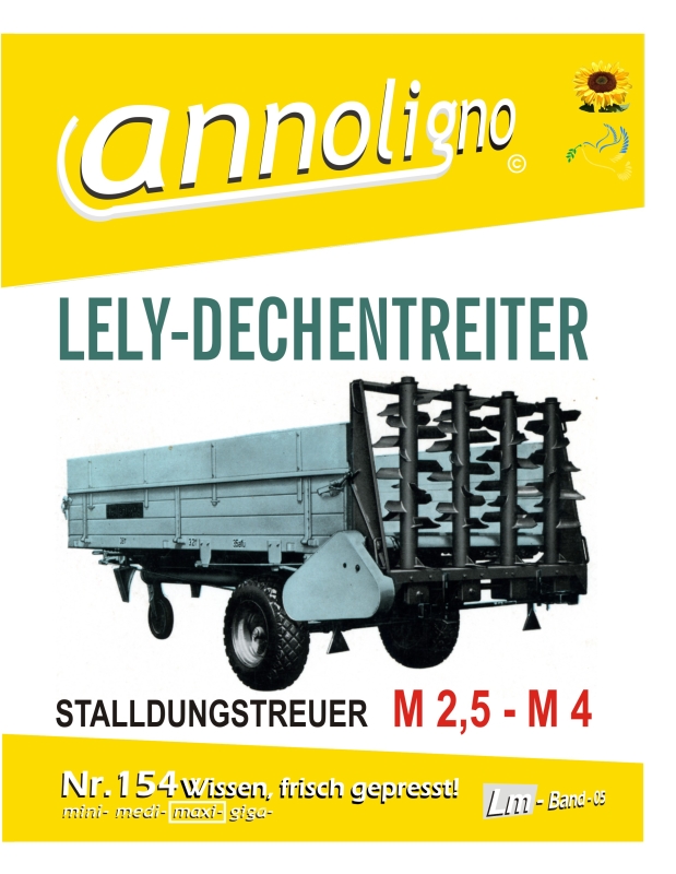 Lely- Dechentreiter Stalldungstreuer M2,5-M4 Bild- Betriebsanleitung & Bild- Ersatzteilliste & Explosionszeichnungen  - annoligno 154